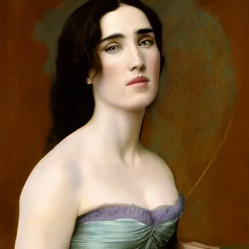 Image similar to jennifer connelly painted by ingres, david, photography