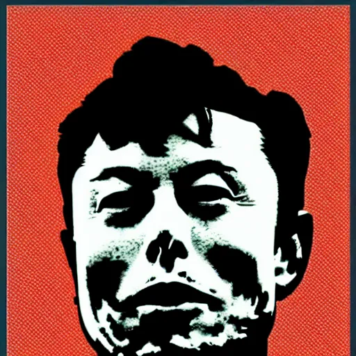 Prompt: Elon Musk smoking, pop art