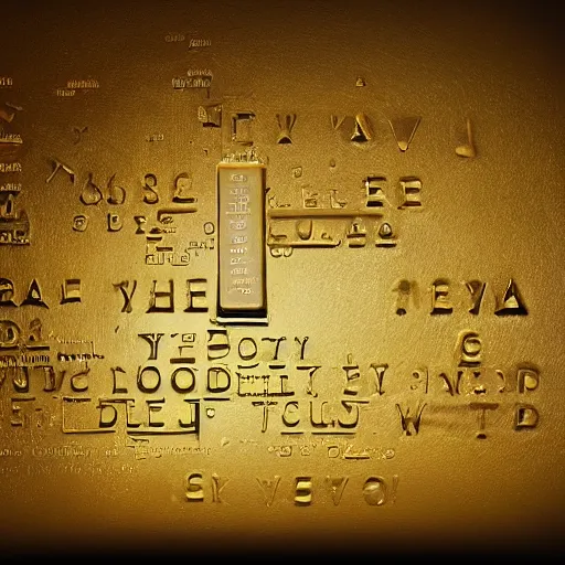 Image similar to Golden tablets that have the secret to everything if only we could decode them