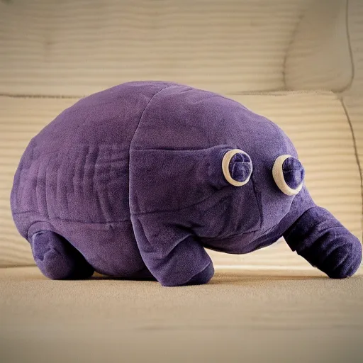 Prompt: plush tardigrade