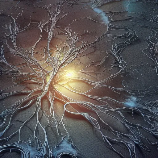 Prompt: ultra realistic illustration of immortal neuron, intricate, scifi, unique landscape, highly detailed, digital painting, artstation, concept art, smooth, sharp focus, illustration, art by roberto digiglio and furio tedeschi and filippo ubertino