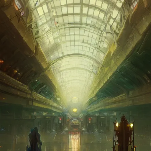 Prompt: city built underground, lots of lights, science fiction, colorful, elegant, pale, highly detailed, digital painting, artstation, concept art, smooth, sharp focus, illustration, art by artgerm and greg rutkowski and alphonse mucha