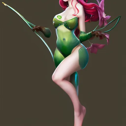 Image similar to a korean frog princess, artstation, painted by artgerm