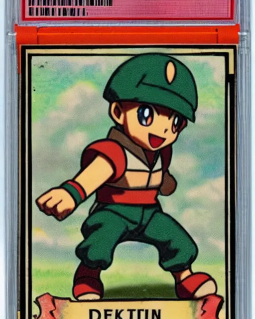 Prompt: a pokemon card from the 1 9 4 0 s