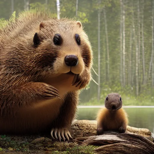 Prompt: hyperrealistic dslr film still of justin bieber disguised as a ( beaver ), beaver dam, stunning 8 k octane comprehensive 3 d render, inspired by istvan sandorfi & greg rutkowski & unreal engine, perfect symmetry, dim volumetric cinematic lighting, extremely hyper - detailed, incredibly real lifelike attributes & flesh texture, intricate, masterpiece, artstation, stunning