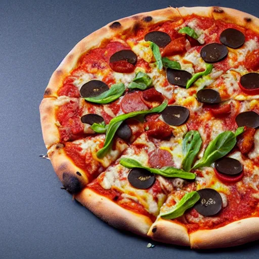 Image similar to hybrid of pizza and rat