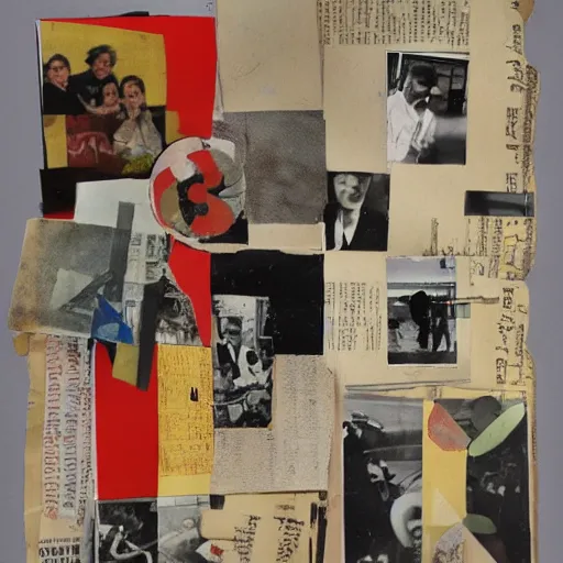 Image similar to Meta collage art by Kurt Schwitters