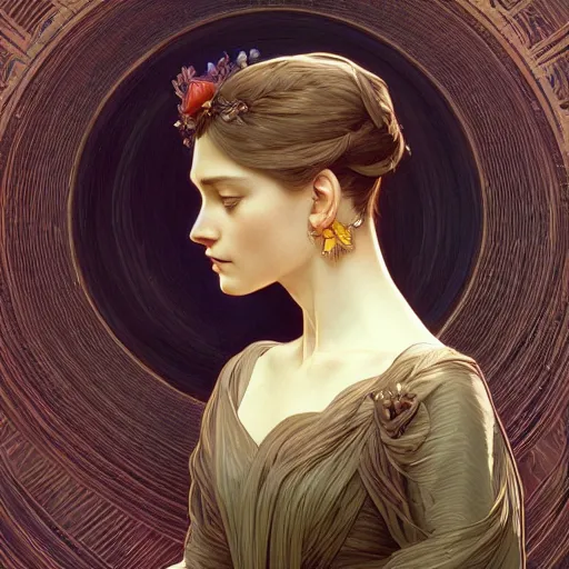 Image similar to moebius cat, portrait of a woman, intricate, elegant, highly detailed, digital painting, artstation, concept art, smooth, sharp focus, illustration, art by artgerm and greg rutkowski and alphonse mucha and william - adolphe bouguereau