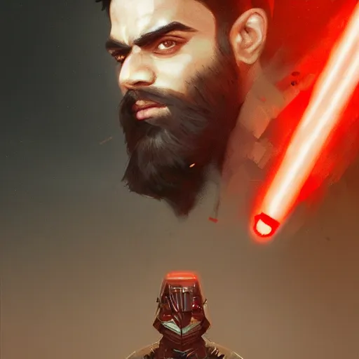 Image similar to A portrait of Rahul Kohli, star wars art, art by greg rutkowski, matte painting, trending on artstation