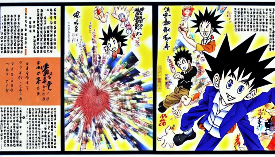 Image similar to the two complementary forces that make up all aspects and phenomena of life, by Yoshihiro Togashi