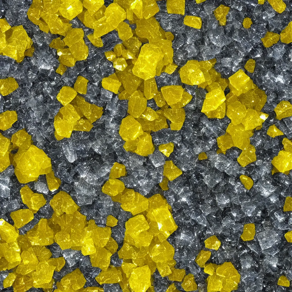Image similar to yellow crystals texture, 4k