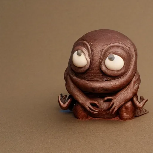 Image similar to cute clay alien beaver