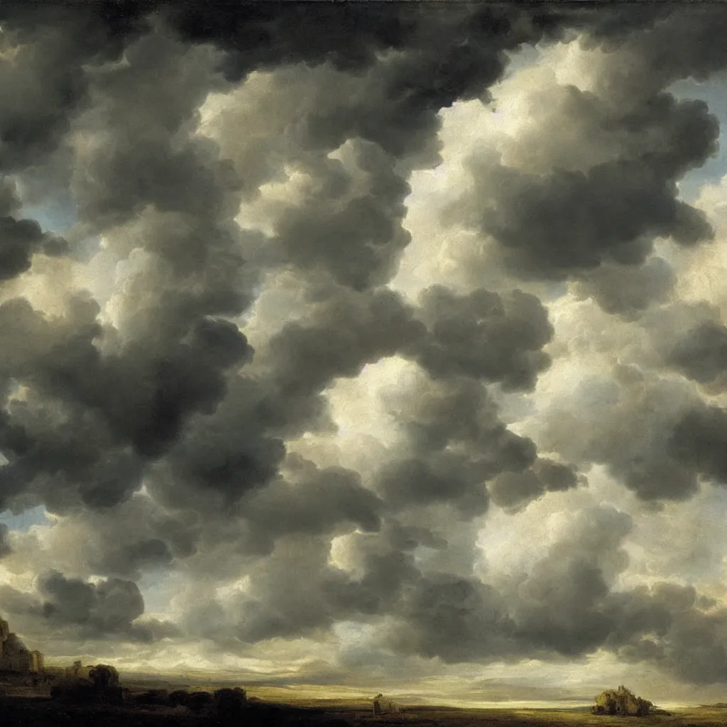 Prompt: Clouds by Jacob Van Ruisdael
