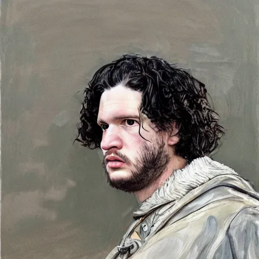 Prompt: high quality high detail painting by lucian freud, hd, jon snow