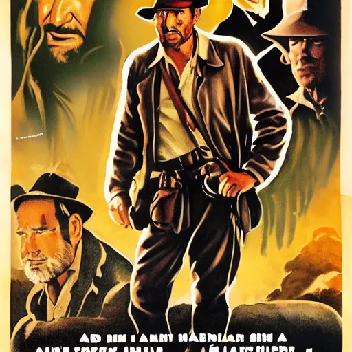 Image similar to indiana jones and the killer plant movie poster