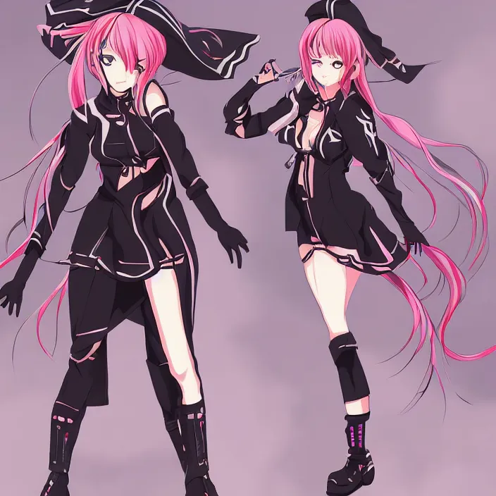 Image similar to anime full body artwork of amber from genshin impact, anime digital art illustration