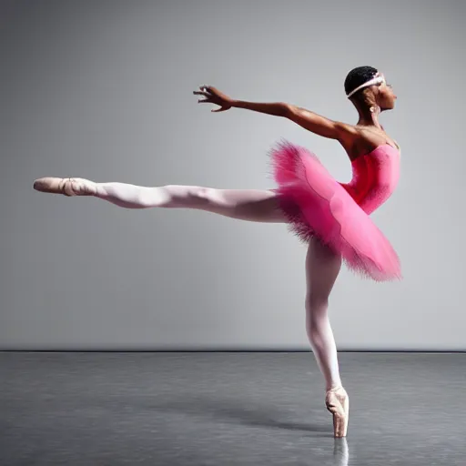 Prompt: Samuel L. Jackson as a ballerina, dancing gracefully, 4k, high details, studio lighting