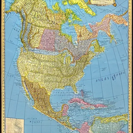 Image similar to highly detailed north american map with names of major cities