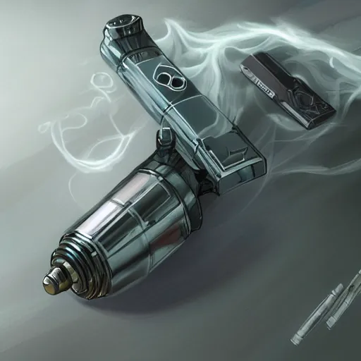 Image similar to Vape mod, sci fi, concept art, high res, beautiful composition, astonishing detail, smooth lines