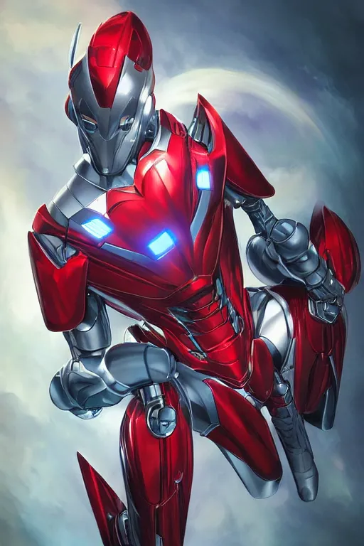 Image similar to tesla transformer bot, marvel comics, by artgerm, trending on artstation