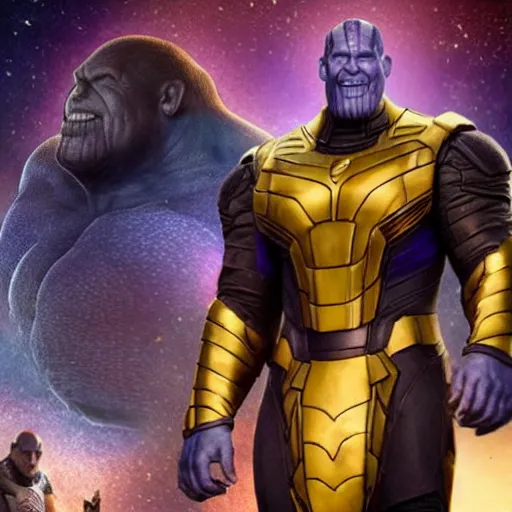 Image similar to Adam Sandler as Thanos