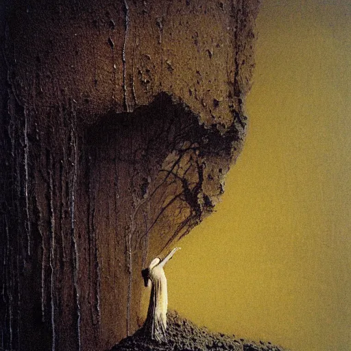 Image similar to minerals, photo by Beksinski