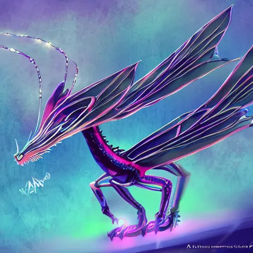 Prompt: a magical Dragon fly as a Dj by aquaxio, trending on art station