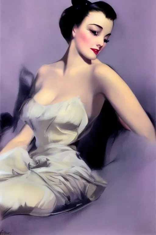 Image similar to Portrait by Rolf Armstrong