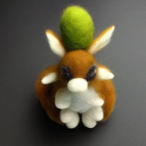 Image similar to a needle felted Lopunny, needle felting art.