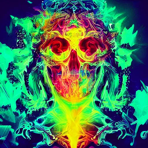 Image similar to “psychedelic logic death, digital art trending on artstation”