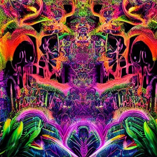 psychedelic jungle temples | Stable Diffusion | OpenArt