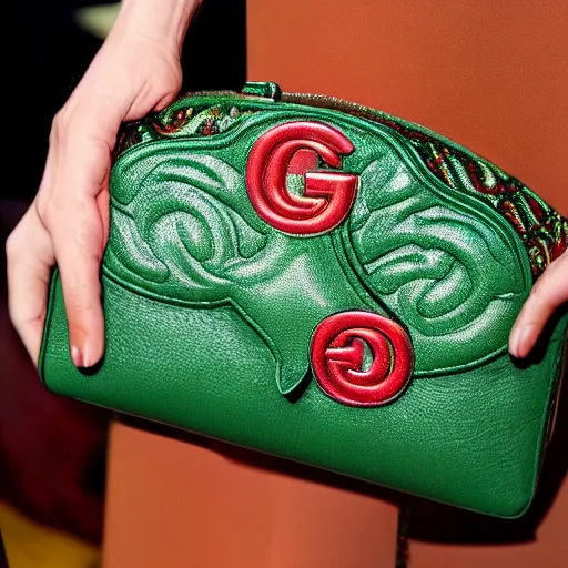 Prompt: gaudy gucci purse