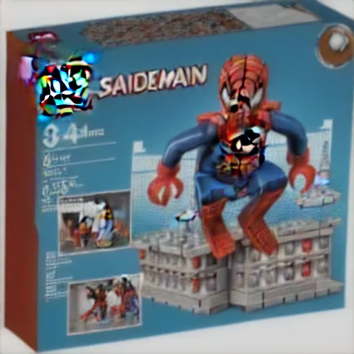 Image similar to lego set of spiderman