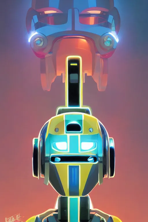 Image similar to metabots medabots medarotto medarot robot minimalist comics helmet mask neon cybereye, behance hd by jesper ejsing, by rhads, makoto shinkai and lois van baarle, ilya kuvshinov, rossdraws global illumination ray tracing hdr radiating a glowing aura