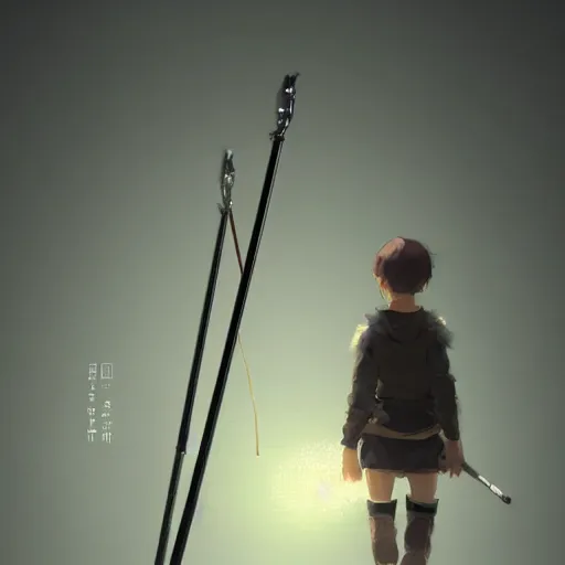 Prompt: trekking pole in a museum, 4 k,, concept art, by wlop, ilya kuvshinov, artgerm, krenz cushart, greg rutkowski, pixiv. cinematic dramatic atmosphere, sharp focus, volumetric lighting, cinematic lighting, studio quality