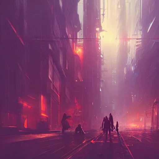 victorian cyberpunk city, Trending on artstation, by | Stable Diffusion