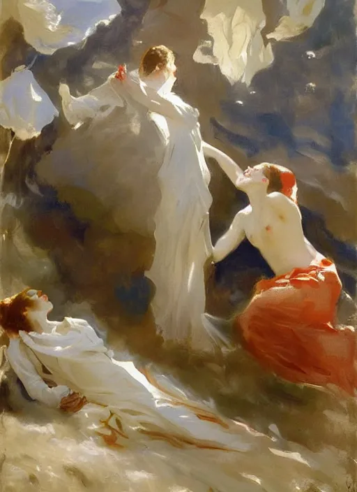 Image similar to a painting so beautiful and universally loved it creates peace on earth, profound epiphany, trending on artstation, by john singer sargent