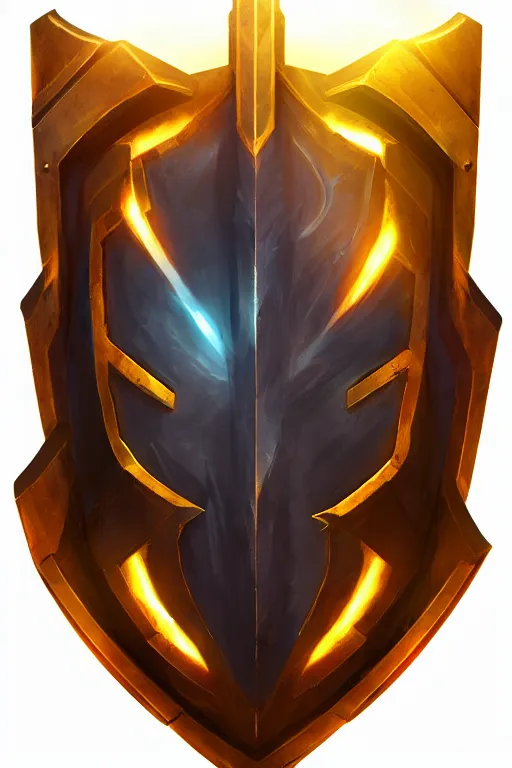 Image similar to shield fantasy epic legends game icon stylized digital illustration radiating a glowing aura global illumination ray tracing hdr fanart arstation by ian pesty and katarzyna da „ bek - chmiel