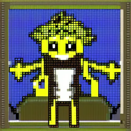 Prompt: pixel art zombie character sprite