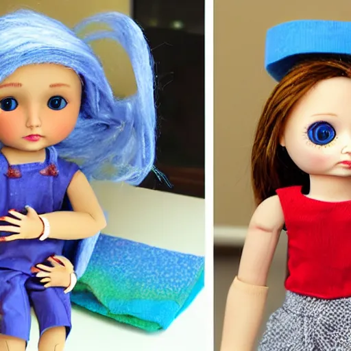 Image similar to a stop motion animation doll,