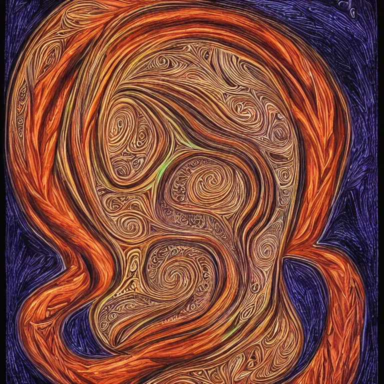 Image similar to the perfect cappucinno by Alex Grey