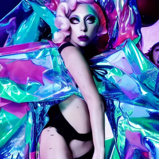 Image similar to lady gaga artpop act 2 album cover shot by nick knight, full body, artpop, jeff koons, number 1 on billboard album charts, canon, highly realistic. high resolution. highly detailed. dramatic. 8 k. 4 k.