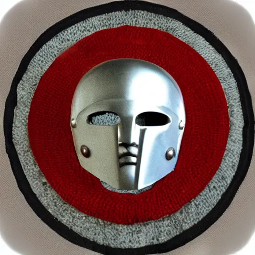 Image similar to sparta helmet with a wreath circular logo