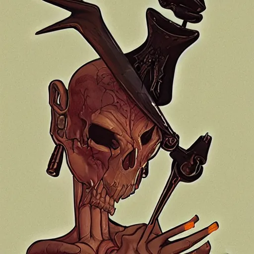 Image similar to a stylized minimalist icon of a death tarot card by cory loftis and jesper ejsing and zdzisław beksinski and norman rockwell and greg rutkowski weta studio and lucasfilm inktober behance hd global illumination - c 1 0