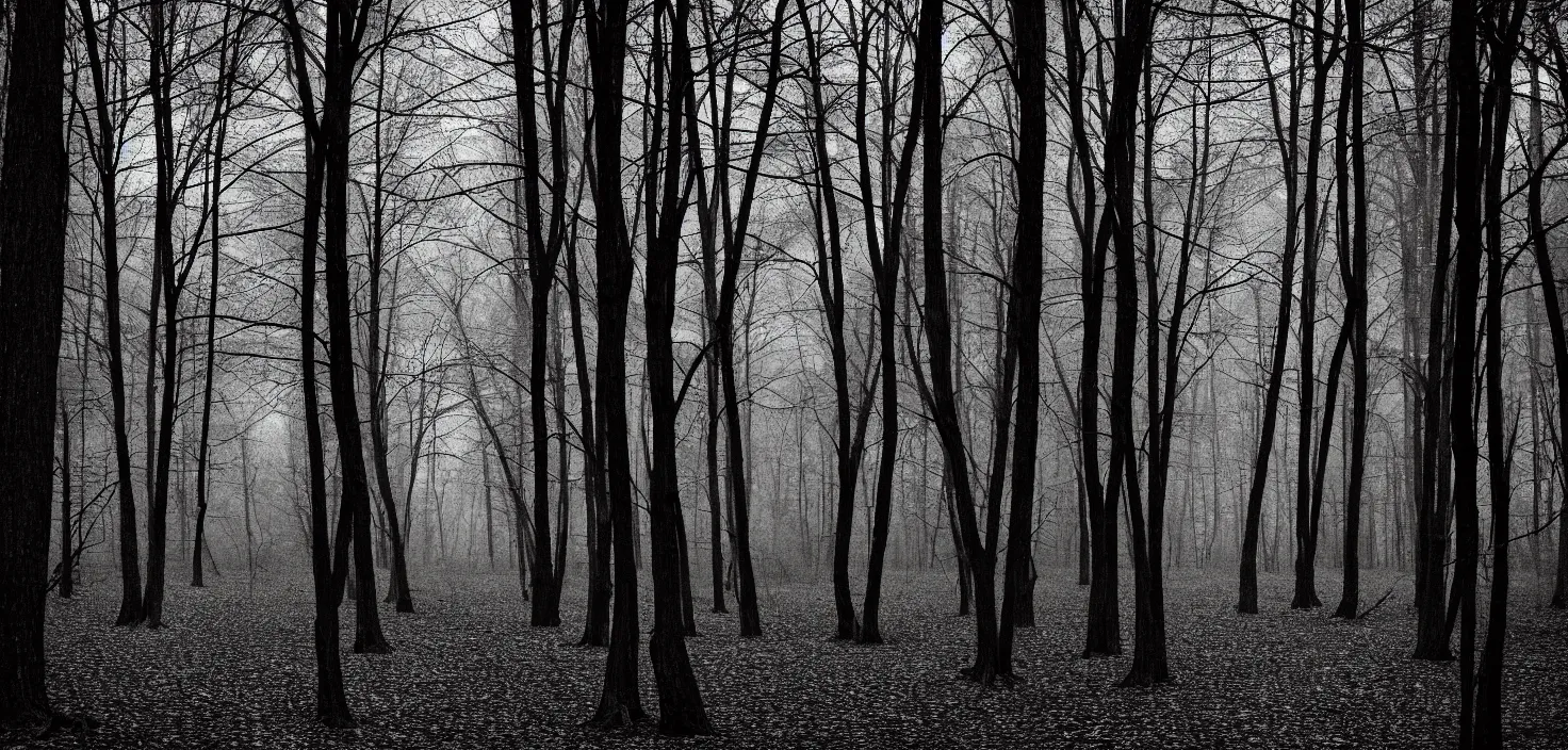 Prompt: dark forest by campau mike