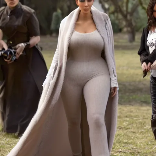 Prompt: A still of Kim Kardashian as Emma Watson