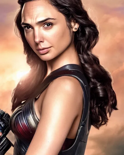 Prompt: gal gadot actress from death on the nil portraying a beautiful jaina solo from star wars legends, beautiful gal gadot jaina solo in a black suit, movie, hyper realistic, hollywood promotional image, imax, 8 k