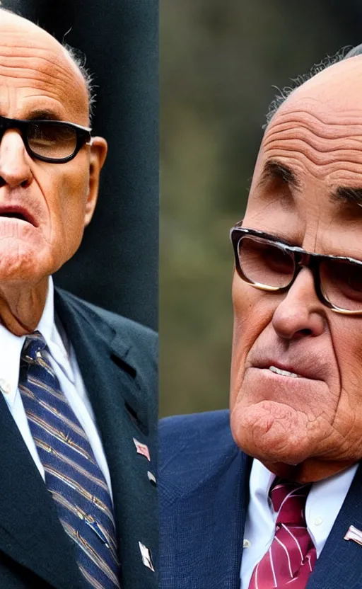 Prompt: rudy giuliani really long face