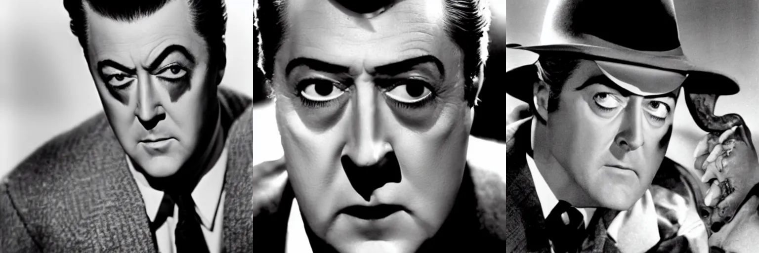 Prompt: ray milland staring as x, the man with the x - ray eyes, directed by roger corman