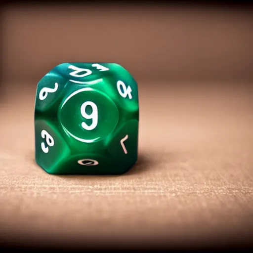 Image similar to d 2 0 dice with nebula inside, realistic photography, high detailed